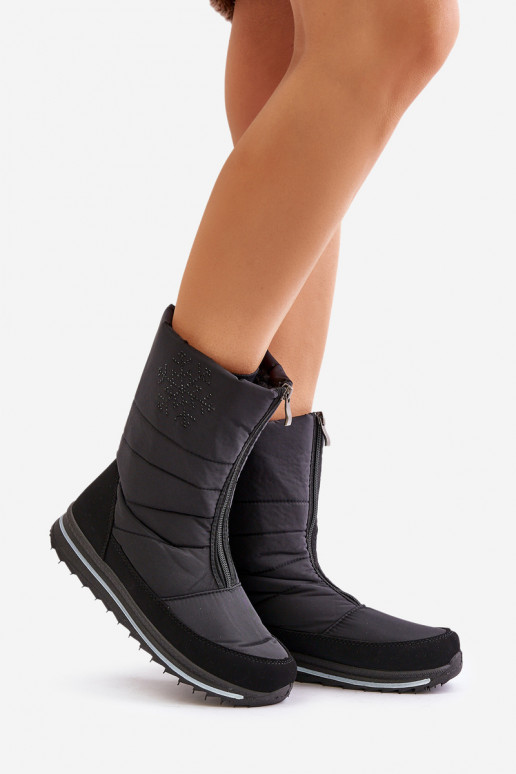  nööpidega lumesaapad tõmblukuga Progress PROGJ-22-130 Must