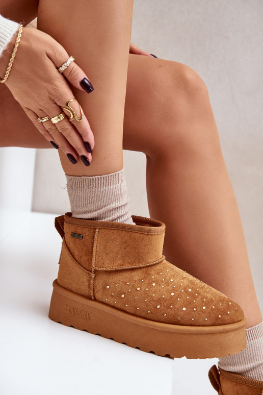 nööpidega lumesaapad  platvormiga Big Star OO274A104 Camel