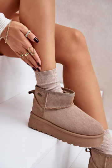  nööpidega lumesaapad platvormiga Big Star OO274A100 beeži värvi