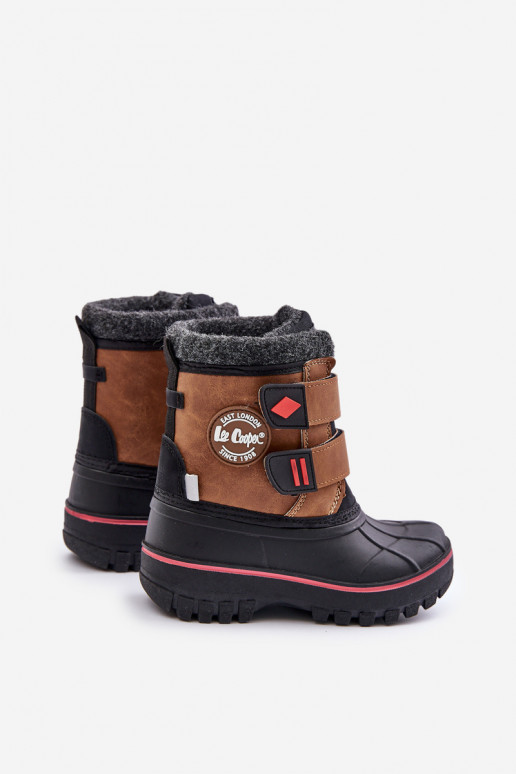 nööpidega lumesaapad Laste jalanõud krõpsudega kinnitatav Lee Cooper LCJ-24-44-2864K Camel