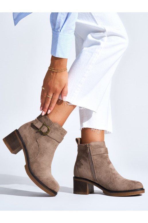 beeži värvi lumesaapad  kõrge kontsaga