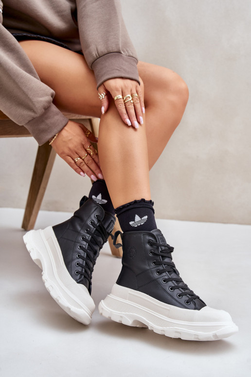 voodriga vabaaja jalanõud platvormiga Big Star OO274A599 Must   voodriga vabaaja jalanõud platvormiga Big Star OO274A599 Must