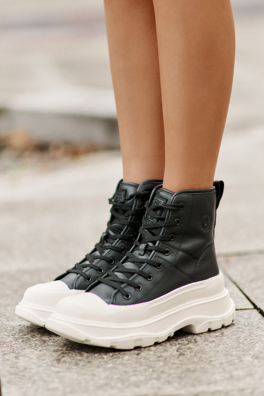 voodriga vabaaja jalanõud platvormiga Big Star OO274A599 Must   voodriga vabaaja jalanõud platvormiga Big Star OO274A599 Must