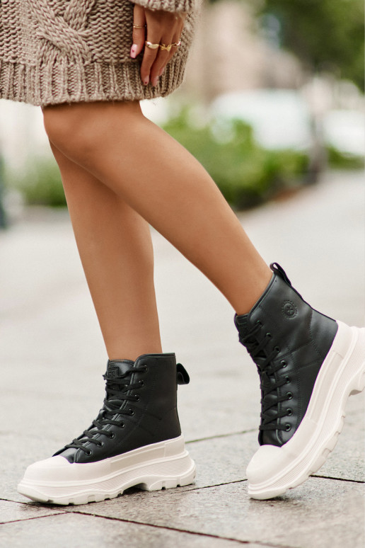 voodriga vabaaja jalanõud platvormiga Big Star OO274A599 Must   voodriga vabaaja jalanõud platvormiga Big Star OO274A599 Must