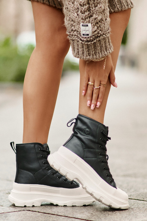 voodriga vabaaja jalanõud platvormiga Big Star OO274A599 Must   voodriga vabaaja jalanõud platvormiga Big Star OO274A599 Must