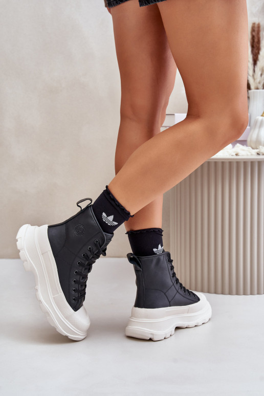 voodriga vabaaja jalanõud platvormiga Big Star OO274A599 Must   voodriga vabaaja jalanõud platvormiga Big Star OO274A599 Must