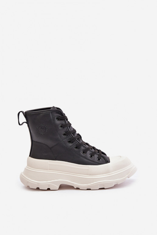 voodriga vabaaja jalanõud platvormiga Big Star OO274A599 Must   voodriga vabaaja jalanõud platvormiga Big Star OO274A599 Must