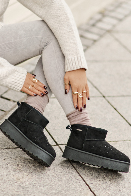 nööpidega lumesaapad  platvormiga Big Star OO274A105 Must