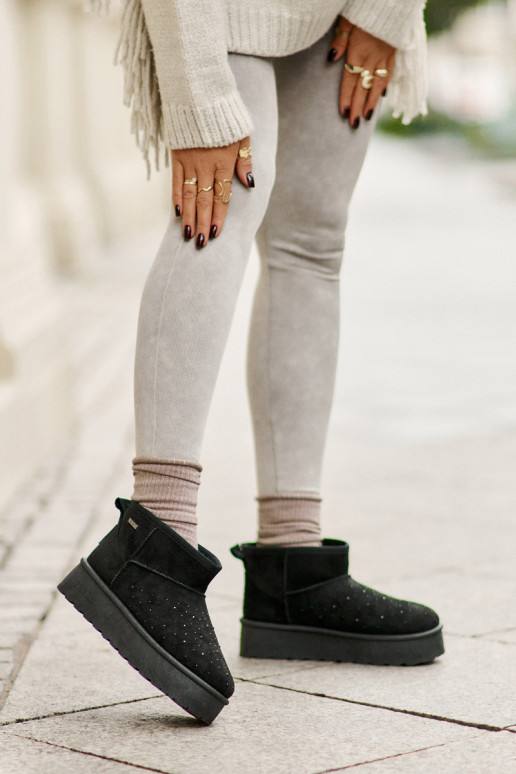 nööpidega lumesaapad  platvormiga Big Star OO274A105 Must