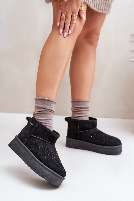 nööpidega lumesaapad  platvormiga Big Star OO274A105 Must