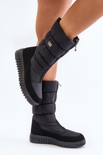 soojad nööpidega lumesaapad  Progress PROGJ-24-149 Must