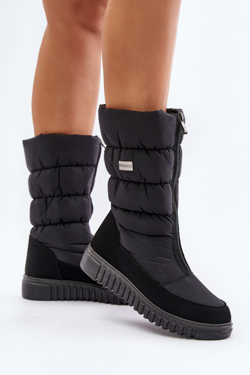 soojad nööpidega lumesaapad  Progress PROGJ-24-149 Must soojad nööpidega lumesaapad  Progress PROGJ-24-149 Must