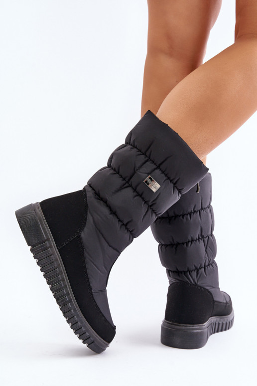 soojad nööpidega lumesaapad  Progress PROGJ-24-149 Must soojad nööpidega lumesaapad  Progress PROGJ-24-149 Must