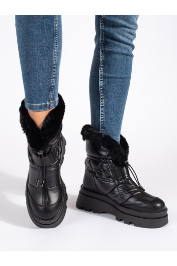 Must Naiste lumesaapad z must värvm  platvormiga