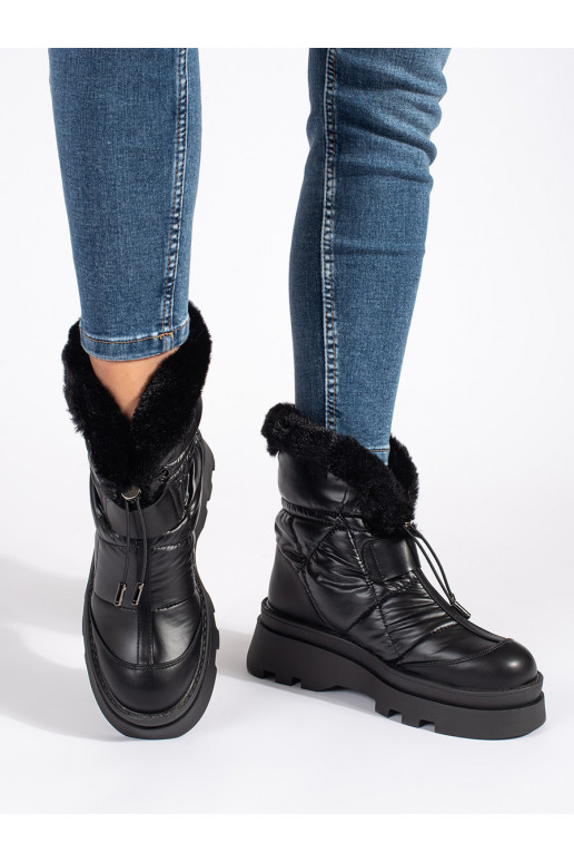 Must Naiste lumesaapad z must värvm  platvormiga