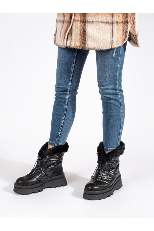 Must Naiste lumesaapad z must värvm  platvormiga