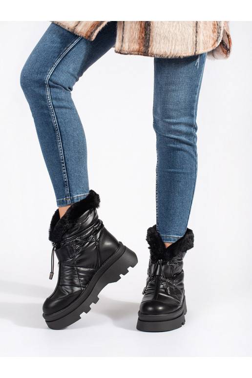 Must Naiste lumesaapad z must värvm  platvormiga