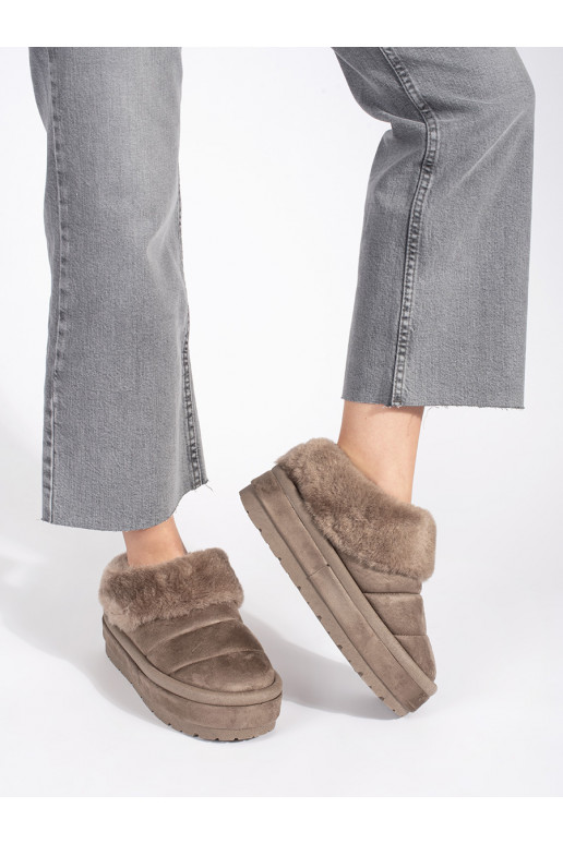 beeži värvi   Naiste lumesaapad karusnahaga