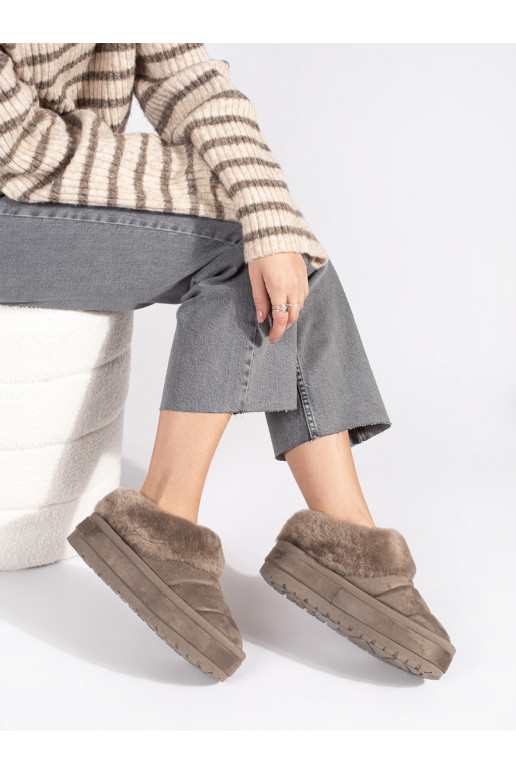 beeži värvi   Naiste lumesaapad karusnahaga