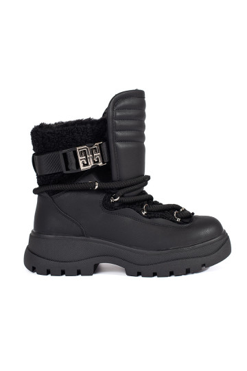 Must Naiste lumesaapad karusnahaga  2