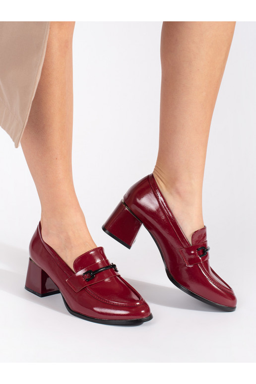 bordoo-värvi kingad naiste mokassiinid 