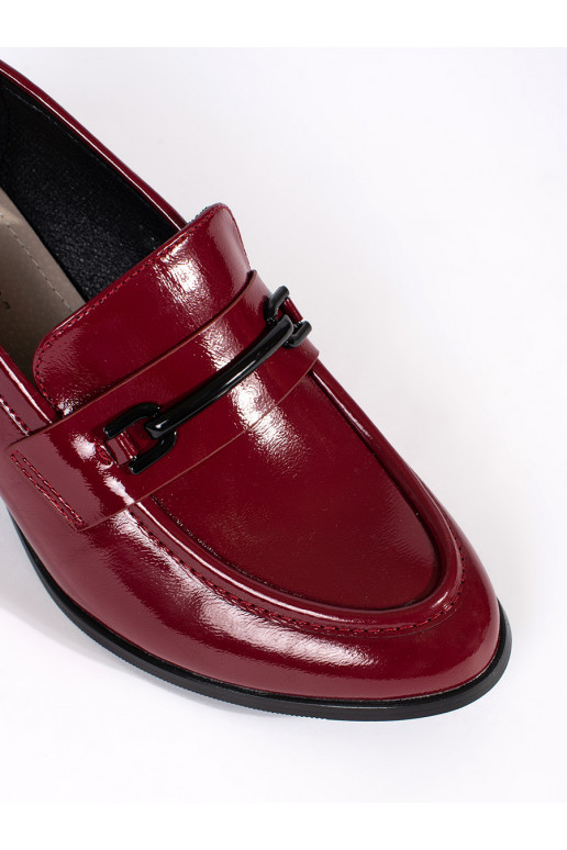 bordoo-värvi kingad naiste mokassiinid 