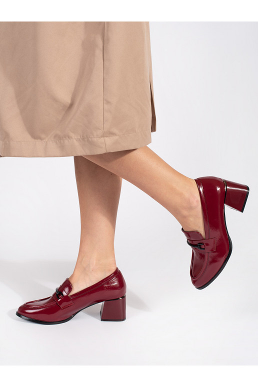 bordoo-värvi kingad naiste mokassiinid 