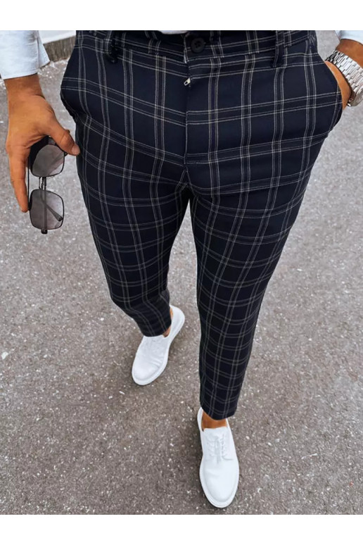 Meeste mustaruudulised chino püksid Meeste mustaruudulised chino püksid