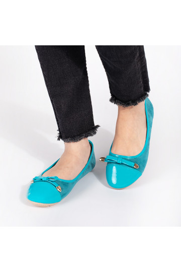 Sinist värvi  baleriinad z lakierowanym noskiem 2