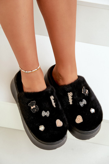 Plätud  massiivse tallaga Z Przypinkami Must Zintoria