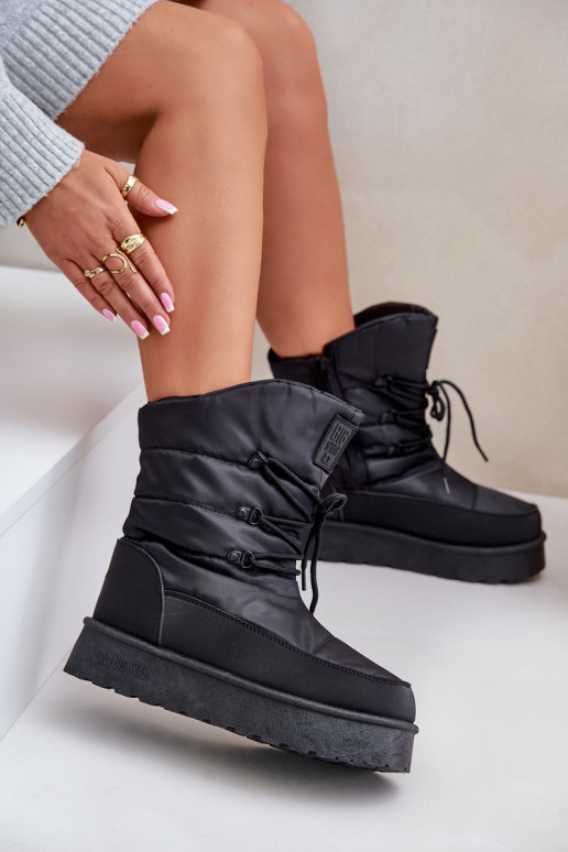 nööpidega lumesaapad platvormiga  Big Star OO274884 Must