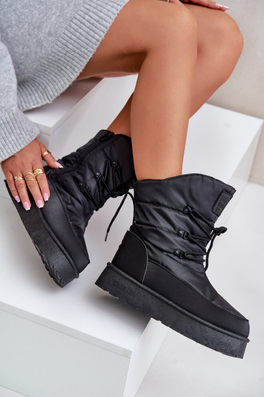 nööpidega lumesaapad platvormiga  Big Star OO274884 Must