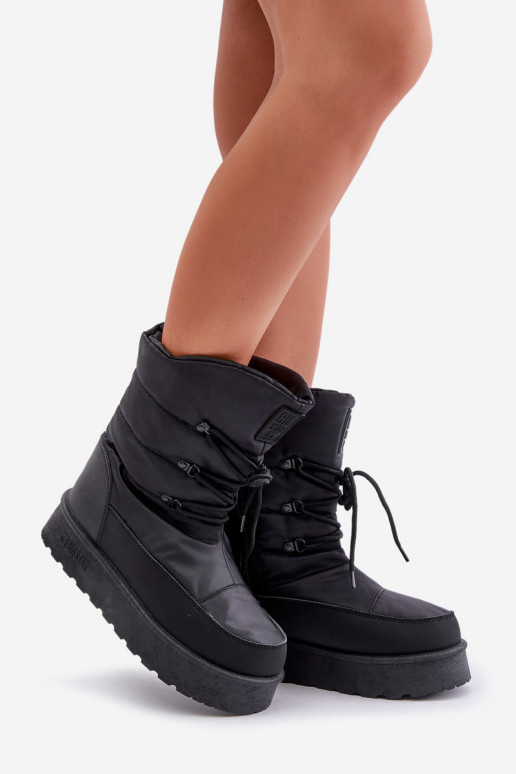 nööpidega lumesaapad platvormiga  Big Star OO274884 Must