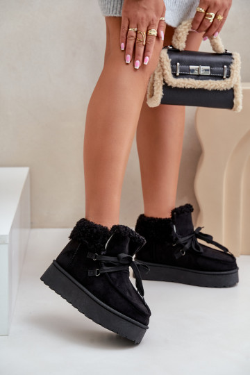 nööpidega lumesaapad  platvormiga karusnahaga Typu Branek Must Ciabellae 2