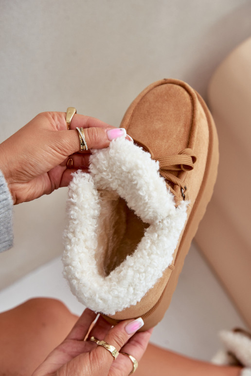 nööpidega lumesaapad  platvormiga karusnahaga Typu Branek pruunid värvi Ciabellae