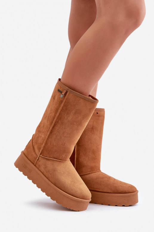  nööpidega lumesaapad platvormiga Big Star OO274893 Camel