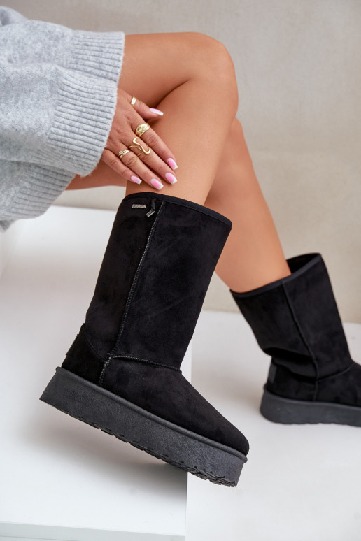  nööpidega lumesaapad platvormiga Big Star OO274895 Must