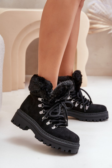 nööritavad jalanõud  karusnahaga Must Vaminia 2