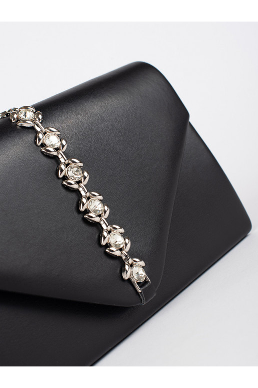 Mustad Käekott ümbriku tüüp kaunistatud kristallidega