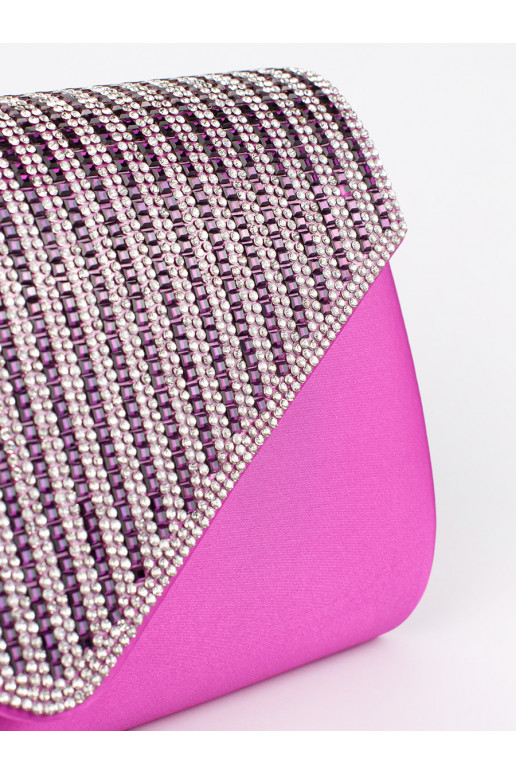 Violetset värvi Käekott ümbriku tüüp ozdobiona kryształkami