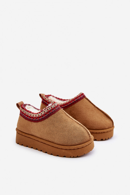 nööpidega lumesaapad Naiste poolsaapad Laste jalanõud platvormiga voodriga karusnahaga pruunid värvi Vilabria