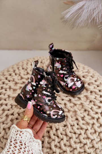 Laste jalanõud tõmblukuga  Must Tiptop