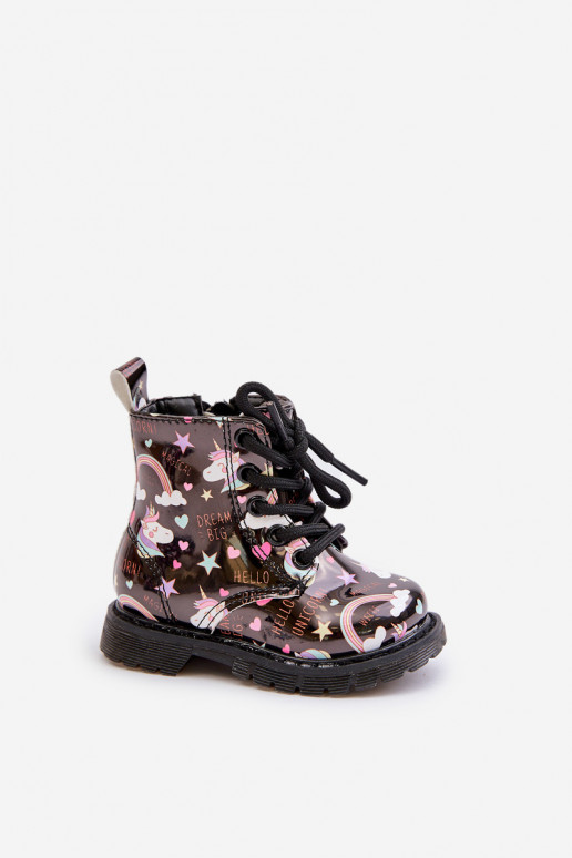 Laste jalanõud tõmblukuga  Must Tiptop Laste jalanõud tõmblukuga  Must Tiptop