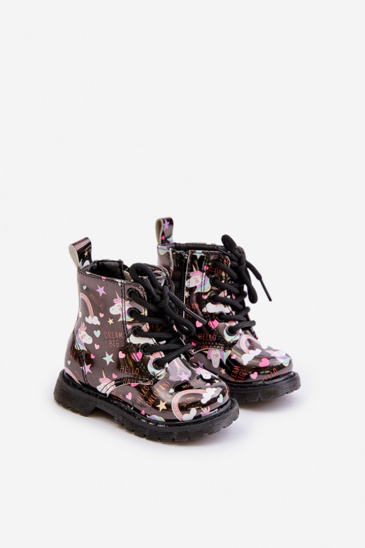 Laste jalanõud tõmblukuga  Must Tiptop Laste jalanõud tõmblukuga  Must Tiptop