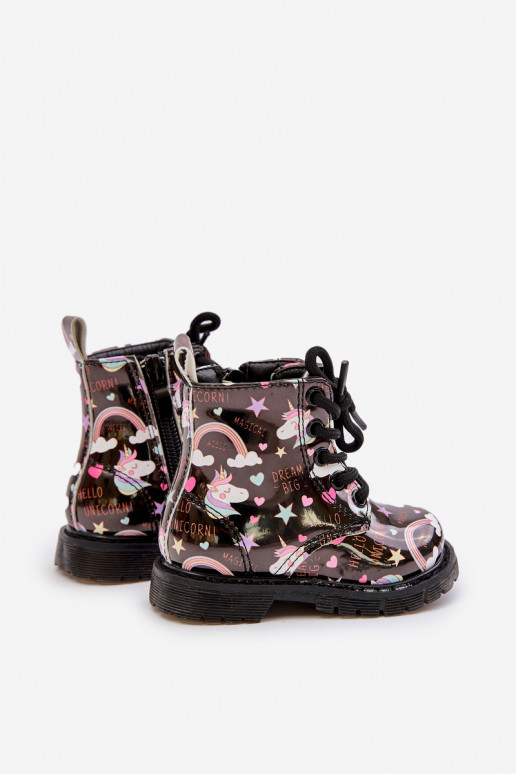 Laste jalanõud tõmblukuga  Must Tiptop Laste jalanõud tõmblukuga  Must Tiptop