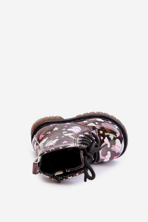 Laste jalanõud tõmblukuga  Must Tiptop Laste jalanõud tõmblukuga  Must Tiptop