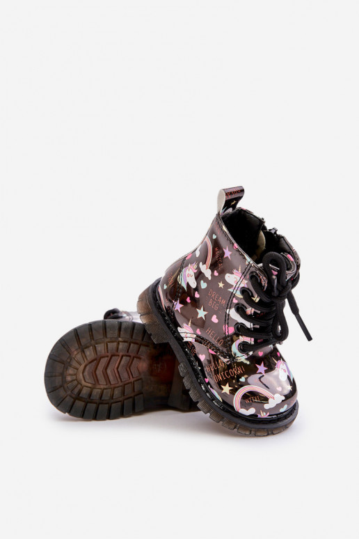 Laste jalanõud tõmblukuga  Must Tiptop Laste jalanõud tõmblukuga  Must Tiptop