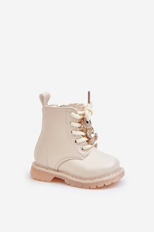 voodriga Naiste poolsaapad Laste jalanõud   beeži värvi Enchanta