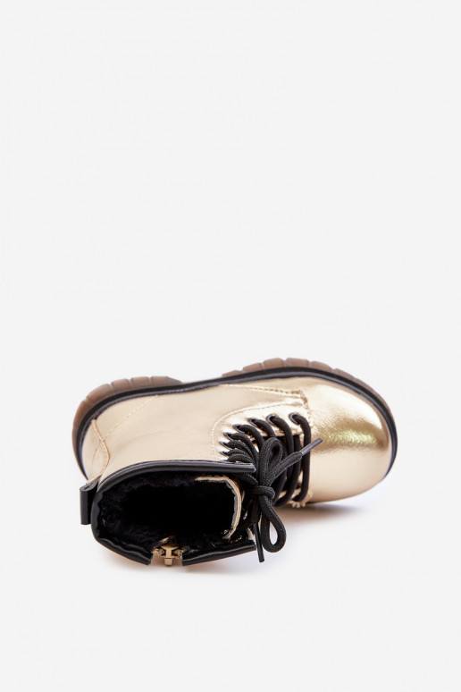 voodriga Naiste poolsaapad Laste Laque  Kuldset värvi Novita