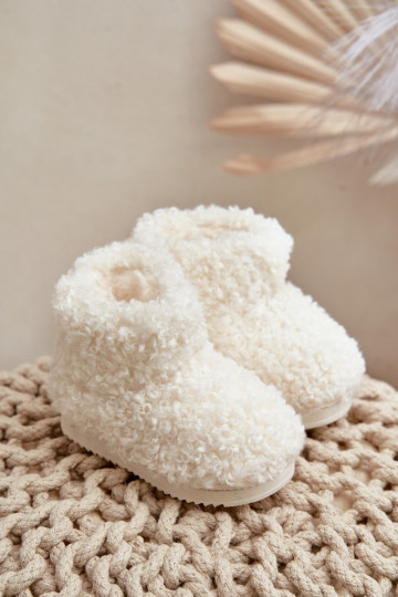 Naiste poolsaapad nööpidega lumesaapad Laste jalanõud karusnahaga Typu Baranek Elevandiluu värvi Mevael 2